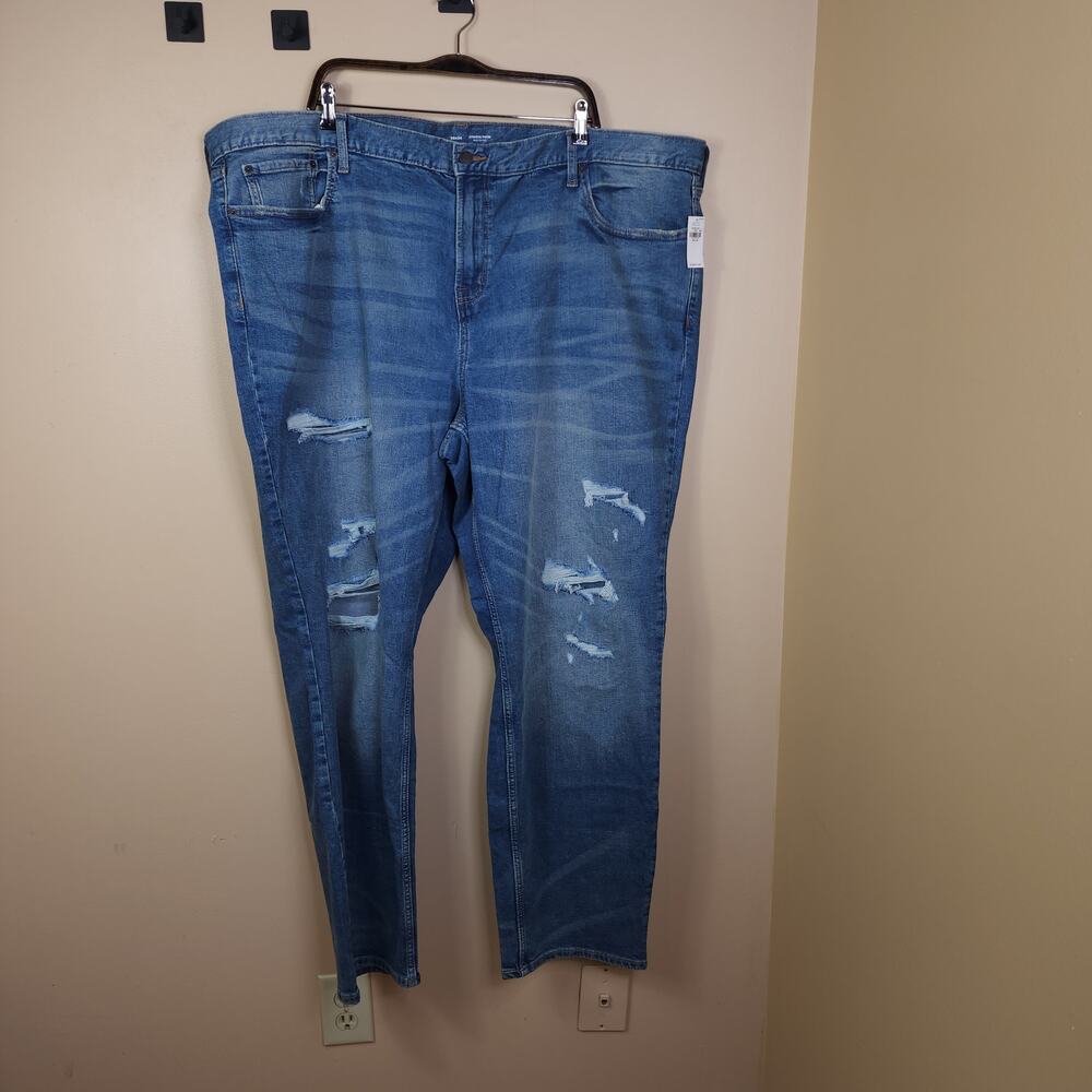 Old Navy Athletic Taper Built-In Flex Ripped Jeans Size 50x34